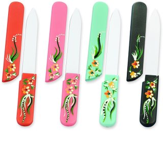 Bohemia Crystal Hard Painted Nail File lima de unhas