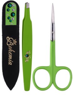 Bohemia Crystal Bohemia Swarovski Nail File,Tweezers and Nail Clippers coffret I. para mulheres