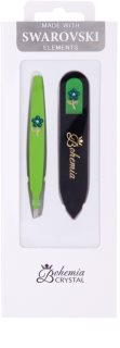Bohemia Crystal Bohemia Swarovski Nail File and Tweezers coffret IV. para mulheres
