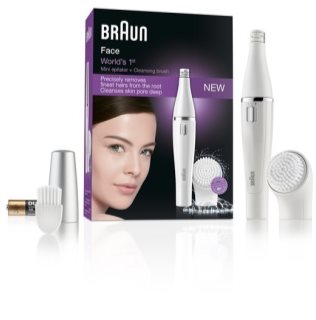 Braun Face  810 Epilierer mit Reinigungsbürstchen für das Gesicht