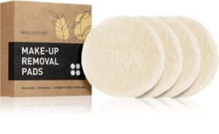 BrushArt Home Salon pratelné odličovací tampony z mikrovlákna Cream (4 ks)