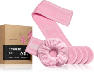 BrushArt Home Salon set za skidanje šminke od mikrofibre Pink