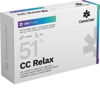 CannaCare CBD PLUS CC Relax podpora činnosti nervové soustavy