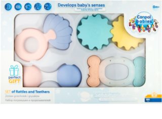 Canpol babies Pastels rattle with biting part