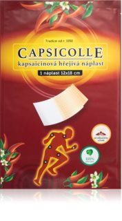 Capsicolle Kapsaicinová náplast 12 × 18 cm hřejivá náplast se zesíleným účinkem proti bolesti