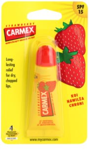 Carmex Strawberry bálsamo para lábios em tubo SPF 15