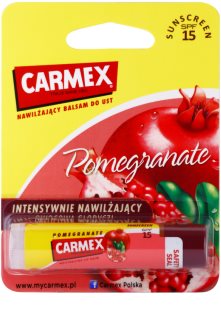 Carmex Pomegranate bálsamo hidratante para lábios em stick SPF 15
