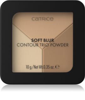 Catrice Soft Blur Contour Trio Powder контурна палетка для обличчя з матуючим ефектом