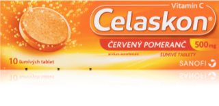 Celaskon Celaskon 500mg červený pomeranč šumivé tablety