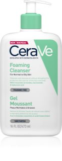 CeraVe Cleansers Foaming Cleanser Attīrošas želejputas normālai un taukainai ādai