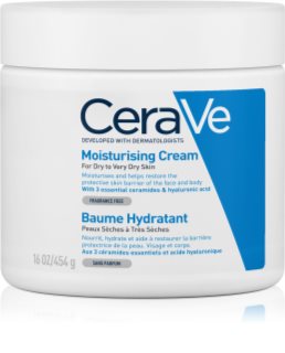 CeraVe Moisturizers hydratační krém na obličej a tělo pro suchou až velmi suchou pokožku