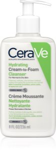CeraVe Cleansers Hydrating Cream-to-Foam Cleanser schäumende Reinigungscreme für normale und trockene Haut