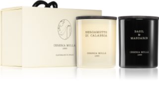 Cereria Mollá Boutique Basil & Mandarin and Bergamotto di Calabria set cadou (gift box)