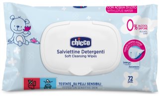 Chicco Cleansing Wipes Blue salviette detergenti umidificate per bambini