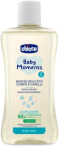 Chicco Baby Moments Mild baby shampoo til hår og krop