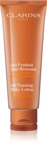 Clarins Self Tanning Milky-Lotion κρέμα αυτομαυρίσματος για σώμα και πρόσωπο με ενυδατικό αποτέλεσμα