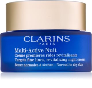 Clarins Multi-Active Night crème de nuit revitalisante lignes fines pour peaux normales et sèches