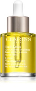 Clarins Lotus Treatment Oil обновляющее масло с разглаживающим эффектом для жирной и смешанной кожи