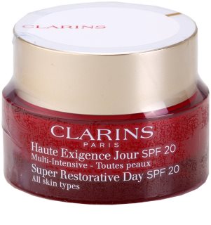 Clarins Super Restorative Day creme diário antirrugas com efeito liftting para todos os tipos de pele SPF 20