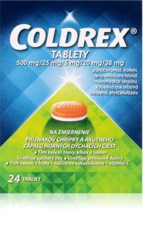 Coldrex Coldrex Tablety 500 mg/25 mg/5 mg/20 mg/38 mg tablety