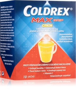 Coldrex Coldrex MAXGRIP Citron 1000mg/10mg/40mg sáčky pro horký nápoj