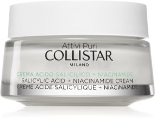 Collistar Attivi Puri Salicylic Acid + Niacinamide crema de curatare cu efect de calmare cu acid salicilic