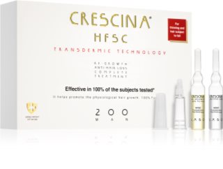 Crescina Transdermic 200 Re-Growth and Anti-Hair Loss péče pro podporu růstu a proti vypadávání vlasů pro muže