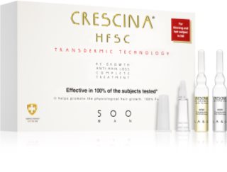 Crescina Transdermic 500 Re-Growth and Anti-Hair Loss péče pro podporu růstu a proti vypadávání vlasů pro muže