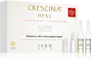 Crescina Transdermic 1300 Re-Growth and Anti-Hair Loss traitement pour la croissance et contre la chute des cheveux pour homme
