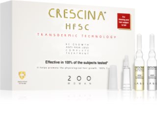 Crescina Transdermic 200 Re-Growth and Anti-Hair Loss péče pro podporu růstu a proti vypadávání vlasů pro ženy