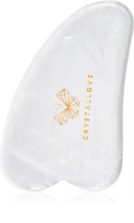 Crystallove Clear Quartz Gua Sha Plate accessoire de massage