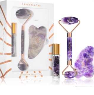 Crystallove Quartz Beauty Set Amethyst kit per la cura del viso