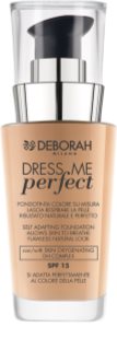 Deborah Milano Dress Me Perfect base para um acabamento natural SPF 15