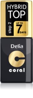 Delia Cosmetics Coral Nail Enamel Hybrid Gel топ под гель-лак для ногтей