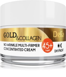 Delia Cosmetics Gold & Collagen 45+ crème anti-rides raffermissante