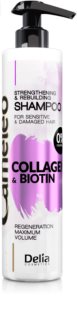 Delia Cosmetics Cameleo Collagen & Biotin champú revitalizador para cabello dañado y frágil