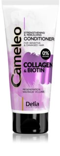 Delia Cosmetics Cameleo Collagen & Biotin acondicionador fortificante para cabello dañado y frágil