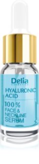 Delia Cosmetics Professional Face Care Hyaluronic Acid Intensiivinen Täyttävä Ryppyjä Ehkäisevä Seerumi Hyaluronihapolla Kasvoille, Kaulalle Ja Rinnalle