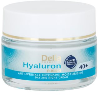 Delia Cosmetics Hyaluron Fusion 40+ creme antirrugas de hidratação intensa