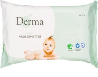 Derma Baby toalhitas de limpeza húmidos para bebés 0+