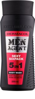 Dermacol Men Agent Sexy Sixpack gel de duche 5 em 1