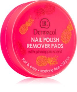 Dermacol Nail Polish Remover Pads dissolvant ongles sans parfum