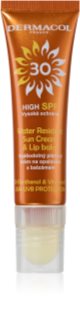 Dermacol Sun Water Resistant crème solaire visage et baume à lèvres waterproof SPF 30