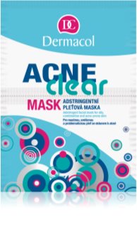 Dermacol Acneclear maska za obraz za problematično kožo, akne