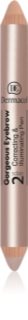 Dermacol Gorgeous Eyebrow corretor e iluminador para debaixo das sobrancelas 2 em 1