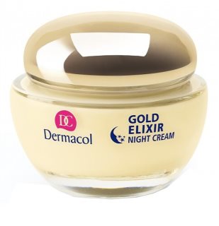 Dermacol Gold Elixir нічний омолоджуючий крем з екстрактом ікри