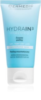 Dermedic Hydrain3 Hialuro peeling enzimático para pele seca desidratada
