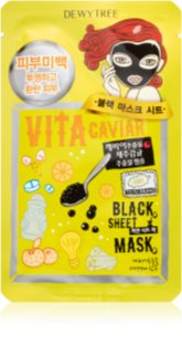 Dewytree Black Mask Vita Caviar Feuchtigkeitsspendende Tuchmaske