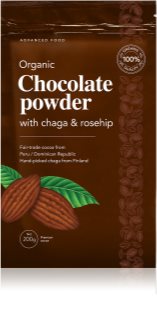 DoktorBio Organic Chocolate powder with chaga & rosehip napój czekoladowy z grzybami chaga i dziką różą