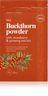 DoktorBio Sea Buckthorn powder with strawberry & ginseng doplněk stravy  pro podporu imunitního systému